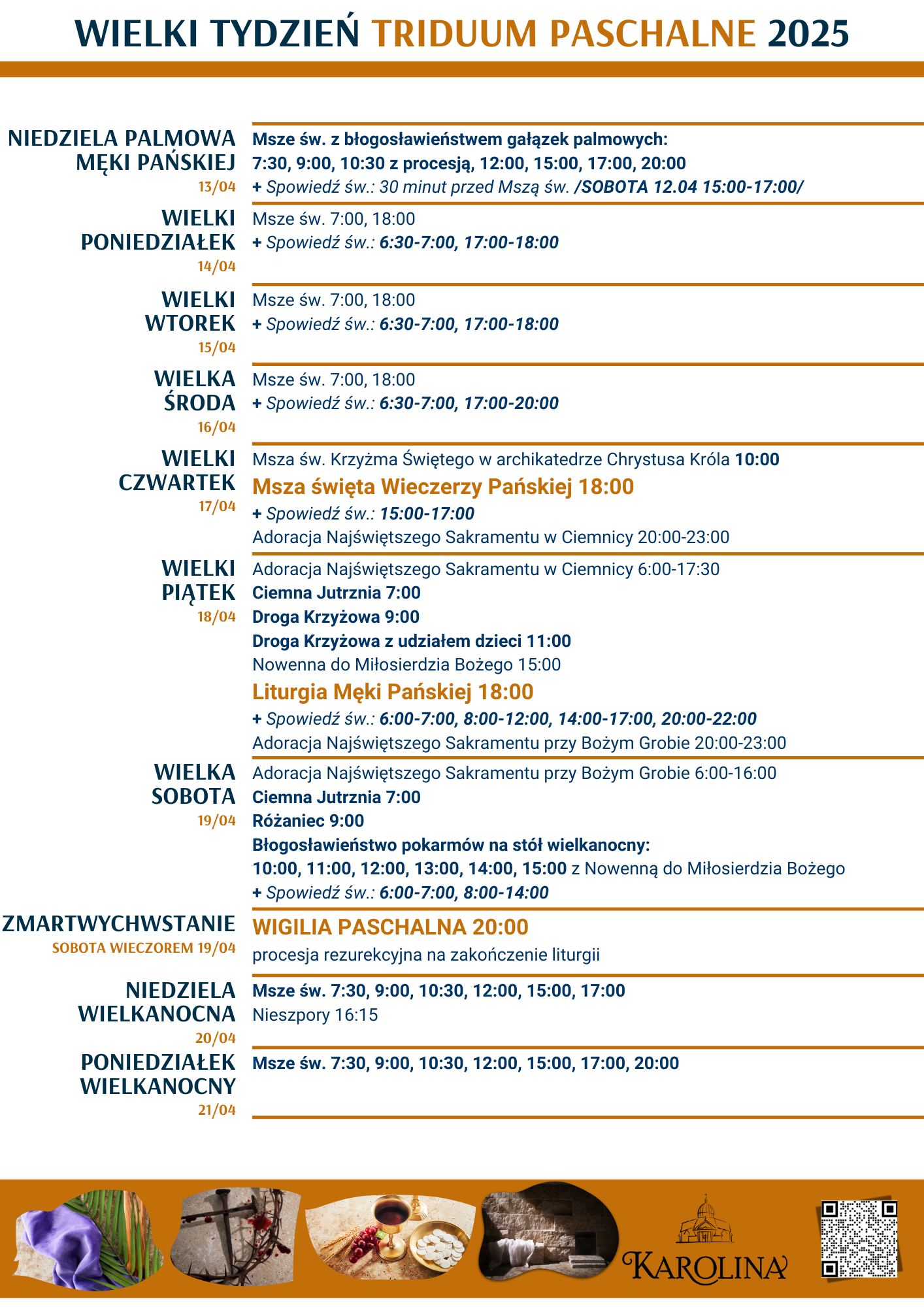 Wielki Tydzień – Triduum Paschalne 2025