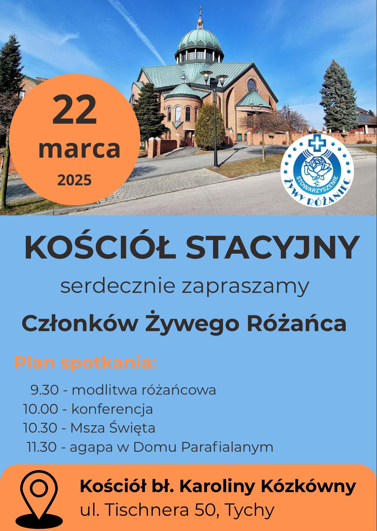 Spotkanie Żywego Różańca w ramach Kościołów Stacyjnych /wydarzenie archidiecezjalne/